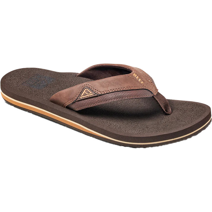 2023 Reef Mens Cushion Dawn Flip Flops CI5743 Brown